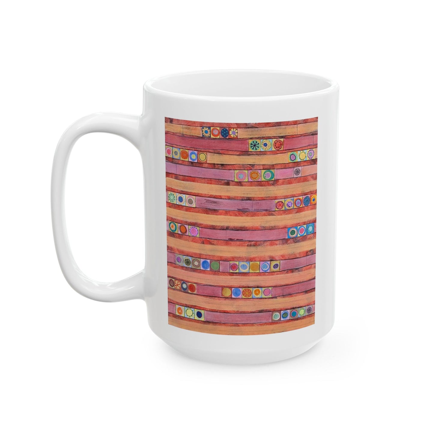 Original fine art Ceramic Mug, (15oz) Unique gift by Joan Gold